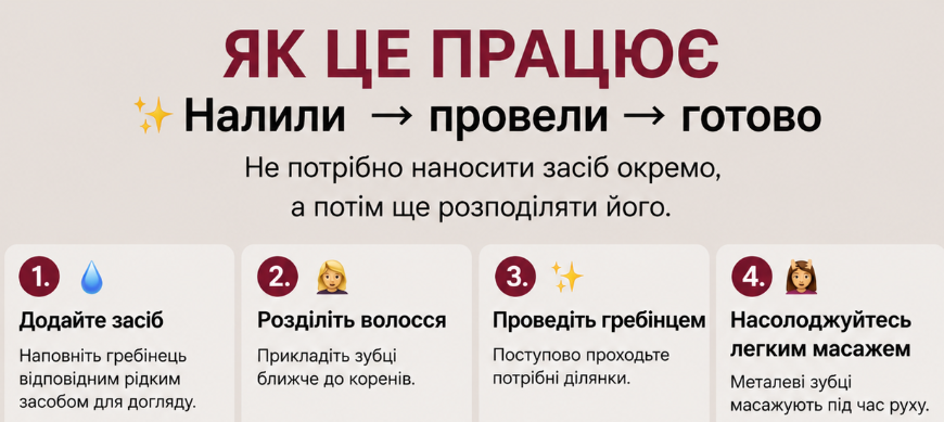 Як користуватись гребенем